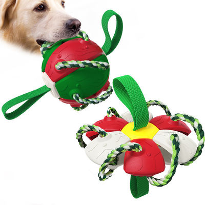 kaufen Beißbeständiges Training Hundefreundlicher Fußball Outdoor Hundefußball Mit Tabs Online-Herstellung