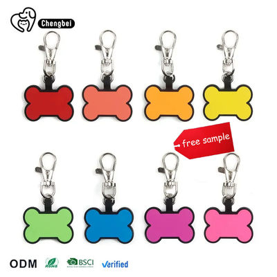 kaufen Rose Orange Leere Hunde-ID-Tags Silikon-Namen-Tags für Hunde personalisiert Online-Herstellung