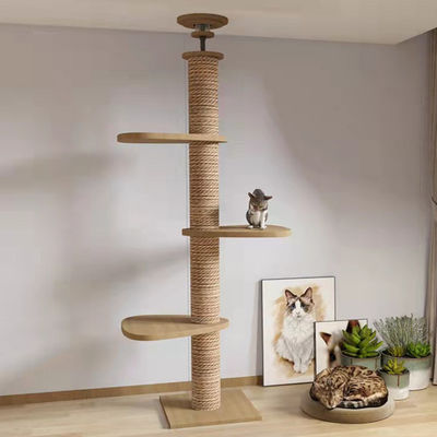 kaufen Haus für Haustiere von Boden bis Decke Katzenbaum Wohnung Möbel Schraubenpost Interaktives Spiel Online-Herstellung