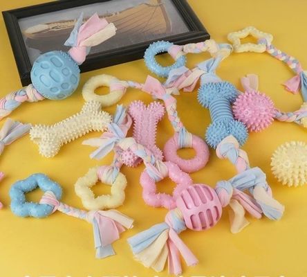 kaufen Hunde-SpielzeugKleine Hunde-Welpen Haustiere Natürliche Kauspielzeuge Molarstock Tpr Seil Spielzeug Katzenkraut Online-Herstellung