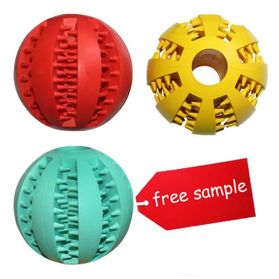 kaufen Hunde kauen Spielzeug Tpr Gummi Welpen behandeln Spielzeug Ball Fütterung Ball für Haustier in Licht Online-Herstellung