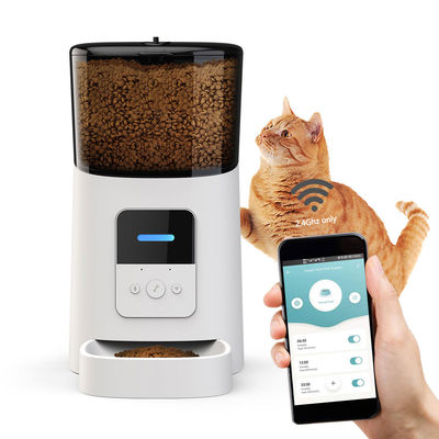 kaufen Kunststoff-Smart Pet Feeder 600ml automatischer Katzenfütter Wifi 110V-240V Online-Herstellung