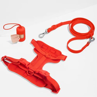 Neopren-Schnurrband-Halsband Kombination verstellbarer weicher PVC roter Halsband und Schnurrband
