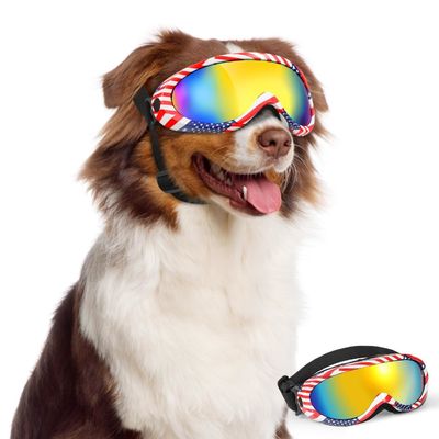 Hunde Sonnenbrille Haustierbrille Augenbekleidung für Schnee Strand Motorrad Hundebrille Rasse