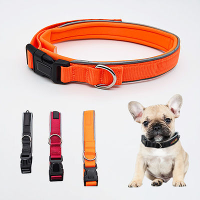 Luxus Hundehalsband Leder Velvet Nylon Material