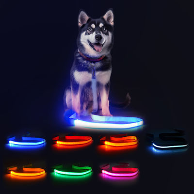 120cm Led Hundeleine Wiederaufladbar USB Beleuchtete Hundeleine personalisiert
