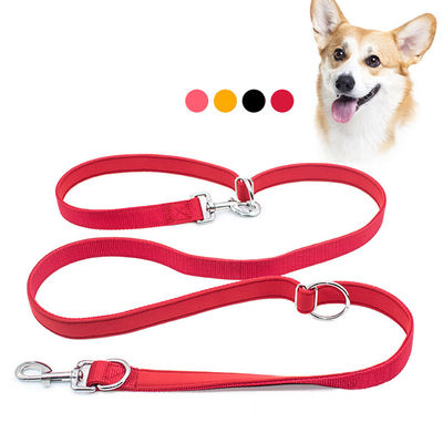 Outdoor-Running Personalisierte Nylon Multifunktionelle Haustier Hundeleine mit einem Zug Zwei doppelkopfige Hunde Seil Langlebig und vielseitig