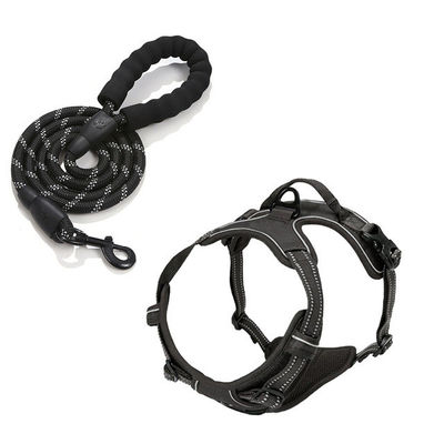 Langlebiger Oxford Wasserdichtes Harness Reflektorische Leine Bandana Außensicherheit Custom Dog Adventure Kit