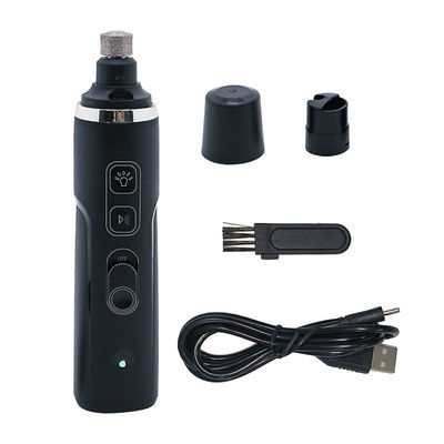 Schwarze USB-Ladung Elektrische Hunde Nagelknipfer LED Elektrische Haustier Nagel Trimmer