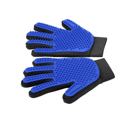 Silikon-Haarentferner Handschuh Blaue Katze Bürstenhandschuh für kleine Tiere