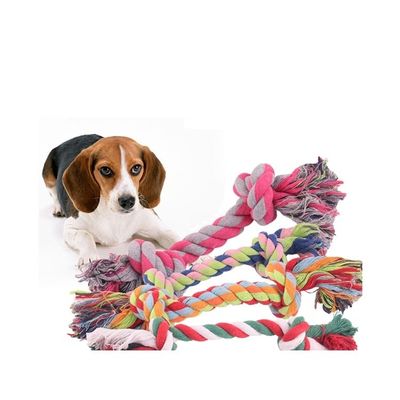 Haustier-Spielzeug Handgewebtes Set Kauen Interaktiv Kauen Baumwolle Hunde Seil Spielzeug Kleine Tiere