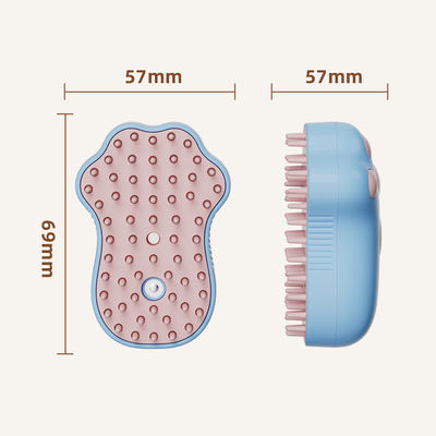 Individuelles Logo 0,2 Pfund Tierhaarentferner-Pflegebürste mit weißer Box-Verpackung für den ganzjährigen Gebrauch