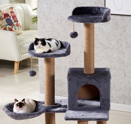 Custom Holz Katze Klettern Baum mit modernem Luxus-Design und Kratzen Post Tower