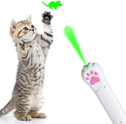 Nachhaltiges ABS Katzenlaserspielzeug Weißes USB-Laserpointer
