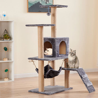 Katze Baumhaus Kratzpfosten Schwerlast Sisal Seil Katze Turm Säule Klettern