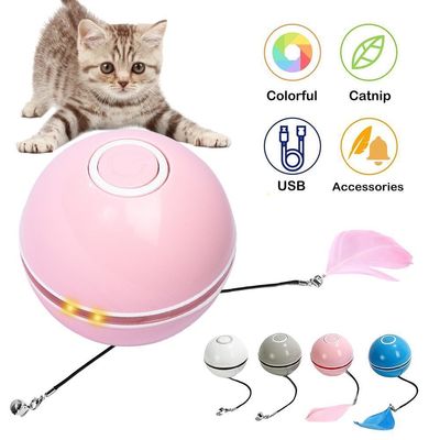 Pinker Teaser Ball Hunde-Spielzeug Elektro-Hunde-Teaser Ball Interaktive Haustierspielzeug