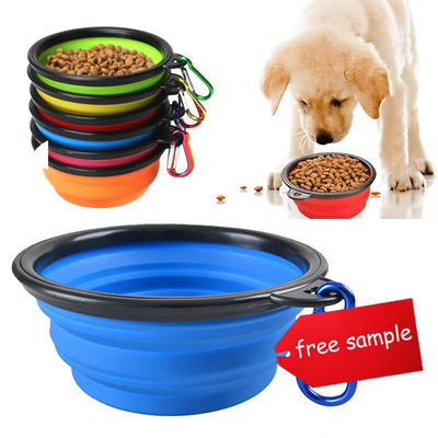 Zusammenklappbare Reisehunde-Schüssel Top-Seller Klappbare Silikon für Haustierbesitzer unterwegs