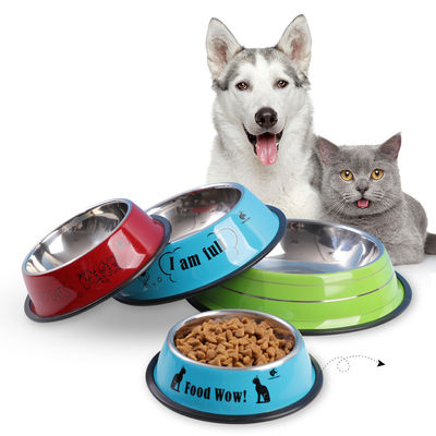 Pet Bowl Schieberegener Edelstahl Material angepasste SublimationLeichte Reinigung Tassen Eimer