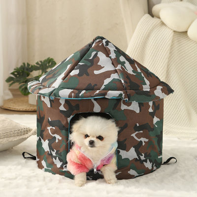 Petbett Klappstoff aus Oxford-Textil Hundehaus wasserdicht Kleintiere im Freien und Innenraum