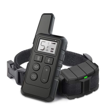 Hundetrainer Halsband Haustierbedarf Elektronisches Piep Vibration Elektroschock wasserdicht